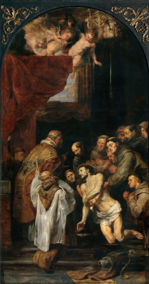 Main Product Photo of The Last Communion of Saint Francis of Assisi Painting by Peter Paul Rubens