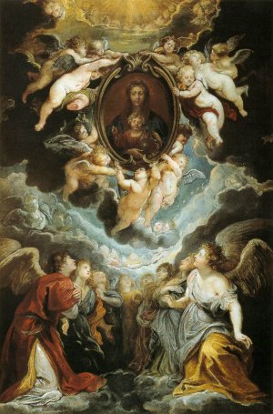 The Madonna della Vallicella Adored by Seraphim and Cherubim by Peter Paul Rubens Oil Painting Reproduction