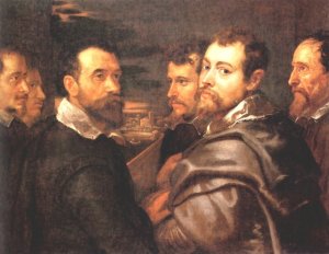 The Mantuan Circle of Friends by Peter Paul Rubens Oil Painting Reproduction