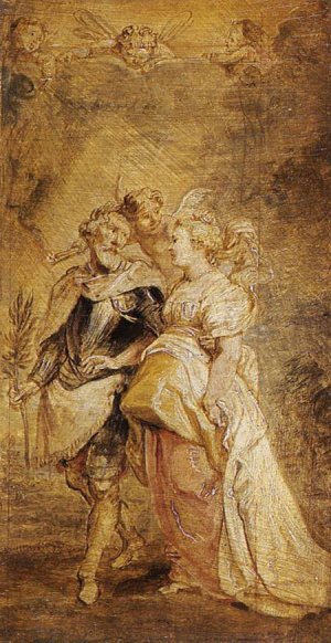 Main Product Photo of The Marriage of Henri IV of France and Marie de Medicis Painting by Peter Paul Rubens