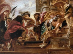 Main Product Photo of The Meeting of Abraham and Melchisedek Painting by Peter Paul Rubens