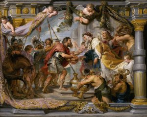 Main Product Photo of The Meeting of Abraham and Melchizedek Painting by Peter Paul Rubens
