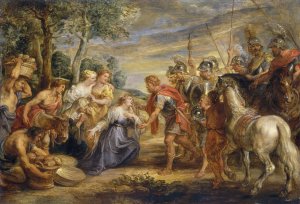 Main Product Photo of The Meeting of David and Abigail Painting by Peter Paul Rubens