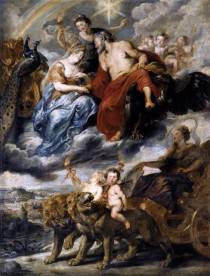 The Meeting of Marie de Medicis and Henri IV at Lyon by Peter Paul Rubens Oil Painting Reproduction