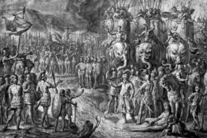The Meeting of Scipion and Gannibal by Peter Paul Rubens Oil Painting Reproduction