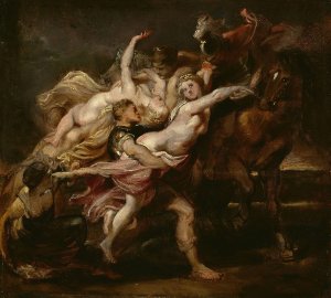 Main Product Photo of The Rape of the Daughters of Levkippos Painting by Peter Paul Rubens