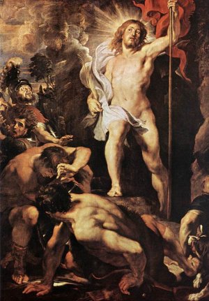 The Resurrection of Christ Central Panel by Peter Paul Rubens Oil Painting Reproduction