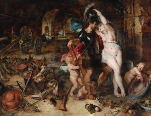 Main Product Photo of The Return From War,Mars Disarmed By Venus Painting by Peter Paul Rubens