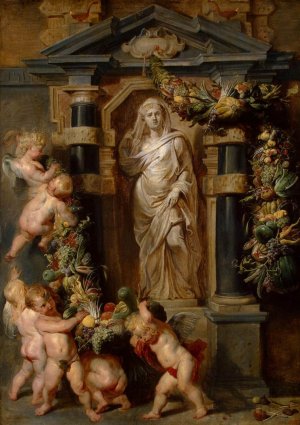 The Statue of Ceres by Peter Paul Rubens Oil Painting Reproduction