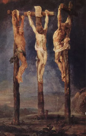 The Three Crosses by Oil Painting Reproduction