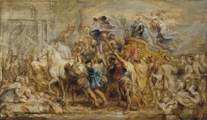 Main Product Photo of The Triumph of Henry IV Painting by Peter Paul Rubens