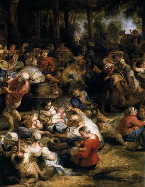 The Village Fete Detail by Peter Paul Rubens - Hand-Painted Oil Painting Reproduction