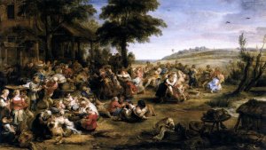 Main Product Photo of The Village Fete Painting by Peter Paul Rubens