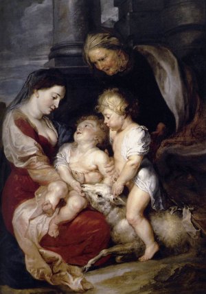 The Virgin and Child with St Elizabeth and the Infant St John by Peter Paul Rubens Oil Painting Reproduction