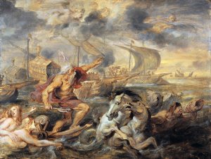 Main Product Photo of The Voyage Of The Cardinal Infante Ferdinand Of Spain From Barcelona To Genoa In April 1633 Painting by Peter Paul Rubens