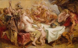 Main Product Photo of The Wedding of Peleus and Thetis Painting by Peter Paul Rubens