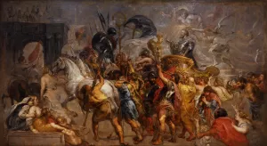 Triumphal Entry of Henry IV into Paris by Peter Paul Rubens - Hand-Painted Oil Painting Reproduction