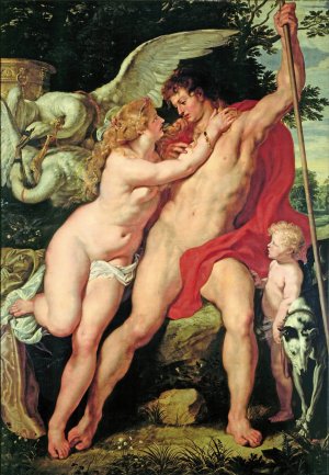Main Product Photo of Venus and Adonis Painting by Peter Paul Rubens