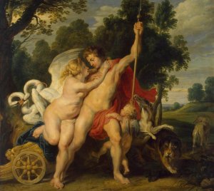 Venus and Adonis by Peter Paul Rubens Oil Painting Reproduction