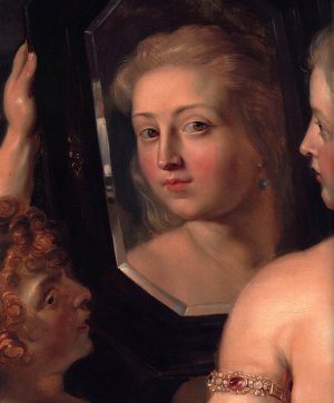 Venus at a Mirror Detail by Peter Paul Rubens Oil Painting Reproduction