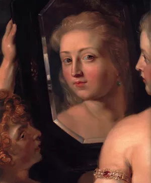 Venus at a Mirror Detail by Peter Paul Rubens - Hand-Painted Oil Painting Reproduction