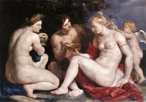 Venus, Cupid, Baccchus and Ceres by Peter Paul Rubens Oil Painting Reproduction