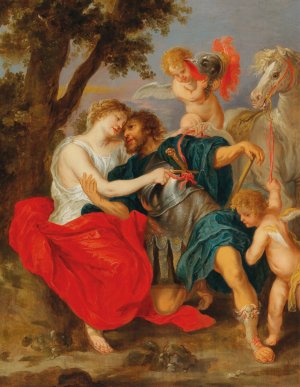 Venus disarming Mars by Peter Paul Rubens Oil Painting Reproduction