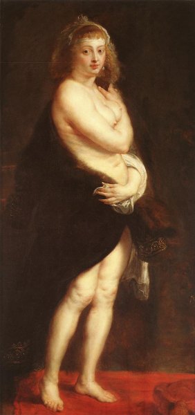 Venus in Fur-Coat by Peter Paul Rubens - Hand-Painted Oil Painting Reproduction