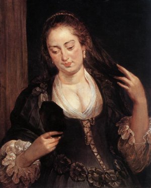 Woman with a Mirror by Peter Paul Rubens Oil Painting Reproduction