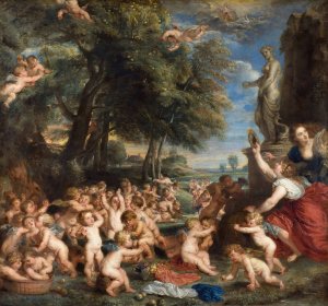 Worship of Venus by Oil Painting Reproduction